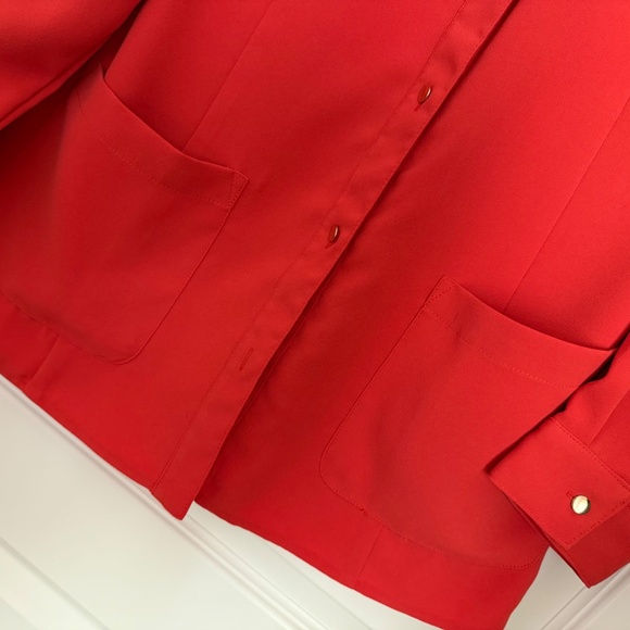 Chico's ORANGE jacket SZ 12 (altered see description) - Picture 5 of 9